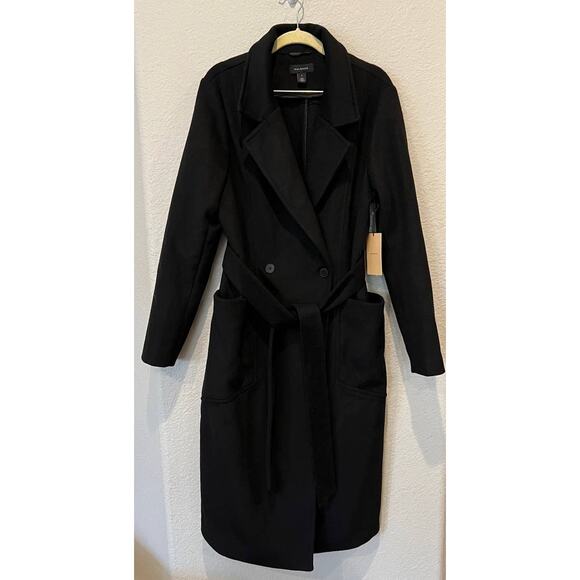 NWT Halogen Belted Wool Blend Coat Size Large - Picture 4 of 12